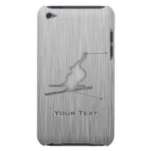 Brushed Metal-look Snow Skiing Case-Mate iPod Touch Case