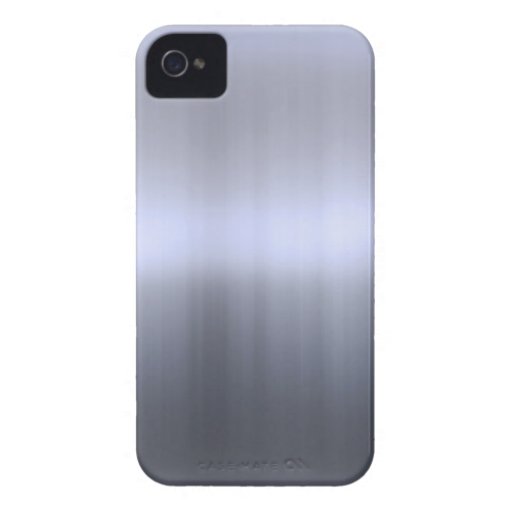 Brushed Silver Metal Textured Case-Mate iPhone 4 Cases