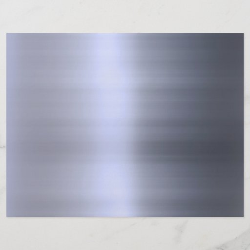 Brushed Silver Metal Textured Full Colour Flyer