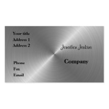 Brushed steel business card templates