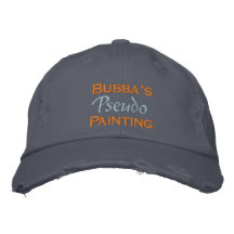 Bubba's Painting Embroidered Baseball Caps