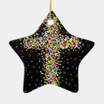 Bubble Cross. Christmas Tree Ornaments