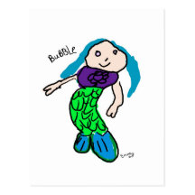 Bubble - Mermaids Rock! Post Cards