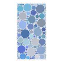 Bubbles: Blue Personalised Photo Card