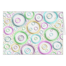 Bubbles Pattern Greeting Cards