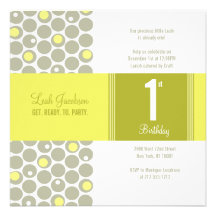 Bubbly Birthday Custom Invite