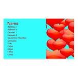 BUBBLY RED CINNAMON HEARTS LOVE HEARTS SQUARES GRE BUSINESS CARD