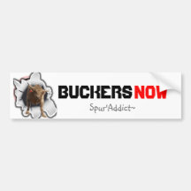 BuckersNow Spur'Addict Bumped Sticker Bumper Sticker