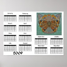 Buckeye butterfly - 2009 Calendar Posters