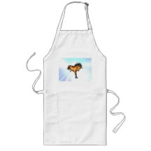 Bucking Unicorn Long Apron