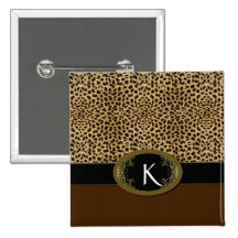 Buckle Up Leopard Button