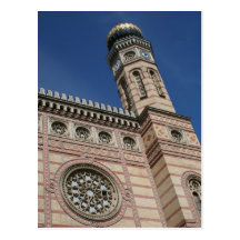 Budapest synagogue postcard