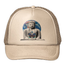 Buddha Awaits Cap Trucker Hats