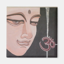 Buddha Ohm Refrigerator Magnets