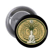 Buddha Under the Bodhi Tree Button