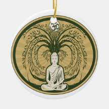 Buddha Under the Bodhi Tree Christmas Ornament