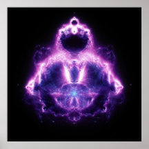 Buddhabrot Mandelbrot Set Gautama Buddha Posters