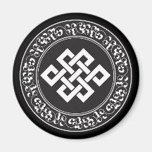 Buddhist Endless Knot Fridge Magnet