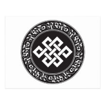 Buddhist Endless Knot Post Card
