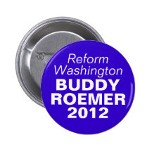 Buddy Roemer 2012 Pinback Buttons