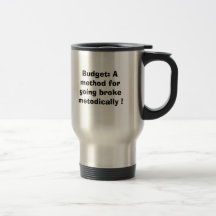 Budget: A method for going broke methodically ! Coffee Mugs