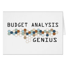 Budget Analysis Genius Greeting Cards