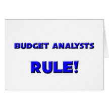Budget Analysts Rule! Card