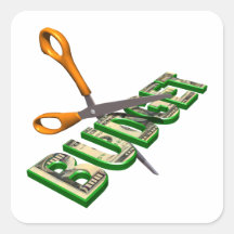 Budget Cuts Sticker
