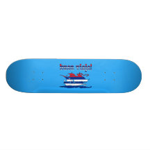 Buen Viaje - Good Trip in Cuban - Vacations Skate Deck