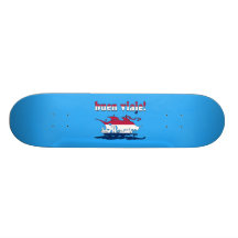Buen Viaje in American Flag Colours Custom Skateboard