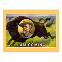 Buffalo Bill Vintage Advertisment circa 1900 Postcard