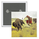 Buffalo Hunt Button