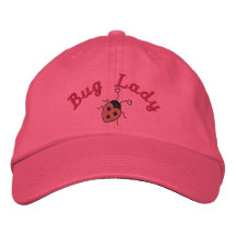 Bug Lady Embroidered Hat