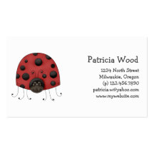 Buggin' You · Ladybug Business Card Templates