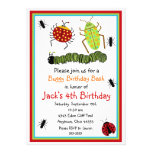 Bugs Insects Ladybugs Ants Birthday Invitations