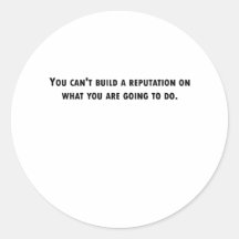 Build A Reputation Round Stickers
