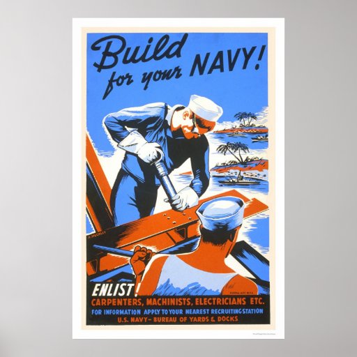 Build for your Navy! Posters