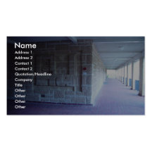 Building Map Engraved Into Limestone Wall Of Unive Business Cards