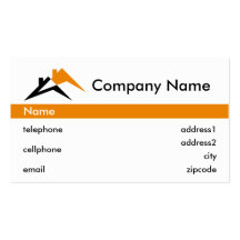 Building or Roofing Business Card Design