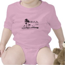 Bula Fiji Palm Tree Graphic Creeper