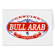 Bull Arab Greeting Card