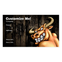 Bull Card / Customisable Business Card Template