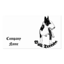 Bull Terrier dog Business Card