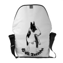 Bull Terrier dog Courier Bags