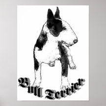 Bull Terrier dog Posters