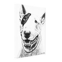 Bull Terrier Gallery Wrap Canvas