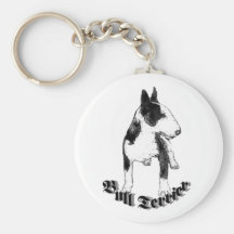 Bull Terrier Keychain