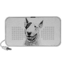 Bull Terrier Laptop Speaker