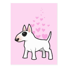 Bull Terrier Love Postcards