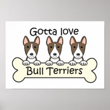 Bull Terrier Lover Poster